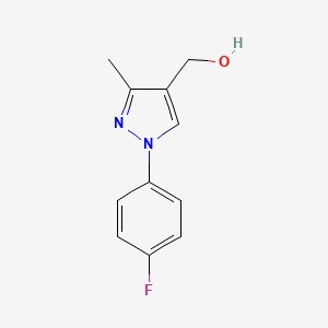 [1-(4-Fluorophenyl)-3-methyl-1H-pyrazol-4-yl]methanol