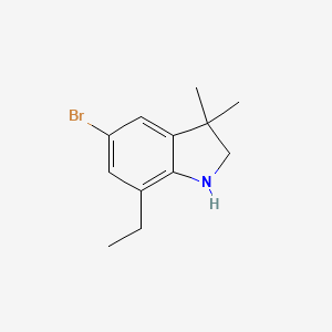 5-bromo-7-ethyl-3,3-dimethyl-2,3-dihydro-1H-indole