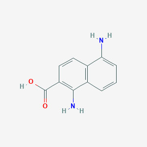 B132822 1,5-Diaminonaphthalene-2-carboxylic acid CAS No. 152406-23-0