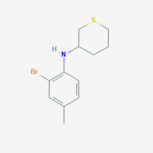 N-(2-bromo-4-methylphenyl)thian-3-amine