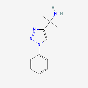 2-(1-Phenyl-1H-1,2,3-triazol-4-yl)propan-2-amine