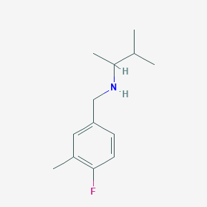 [(4-Fluoro-3-methylphenyl)methyl](3-methylbutan-2-yl)amine