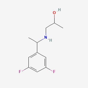 1-{[1-(3,5-Difluorophenyl)ethyl]amino}propan-2-ol