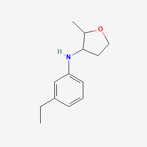 N-(3-Ethylphenyl)-2-methyloxolan-3-amine