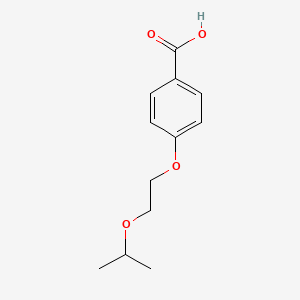 molecular formula C12H16O4 B1328224 4-(2-Isopropoxyethoxy)benzoic acid CAS No. 246853-87-2