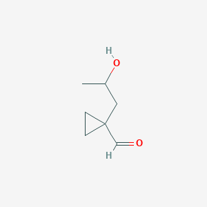 1-(2-Hydroxypropyl)cyclopropane-1-carbaldehyde