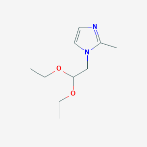 molecular formula C10H18N2O2 B1328225 1-(2,2-二乙氧基乙基)-2-甲基-1H-咪唑 CAS No. 933666-05-8