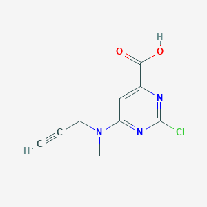 2-Chloro-6-[methyl(prop-2-yn-1-yl)amino]pyrimidine-4-carboxylic acid