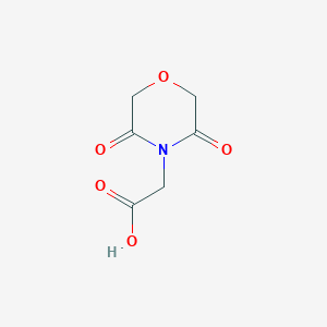 molecular formula C6H7NO5 B1328227 (3,5-Dioxomorpholin-4-yl)acetic acid CAS No. 938459-18-8