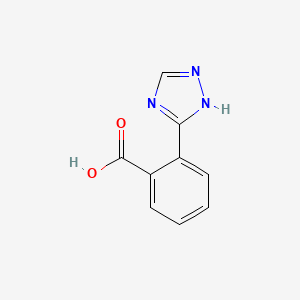 molecular formula C9H7N3O2 B1328231 2-(1H-1,2,4-triazol-3-yl)benzoic acid CAS No. 35257-24-0