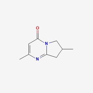 2,7-Dimethyl-4H,6H,7H,8H-pyrrolo[1,2-a]pyrimidin-4-one