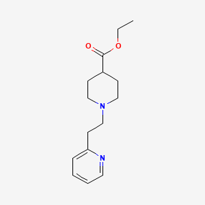 molecular formula C15H22N2O2 B1328234 Ethyl 1-(2-pyridin-2-ylethyl)piperidine-4-carboxylate CAS No. 1000941-29-6