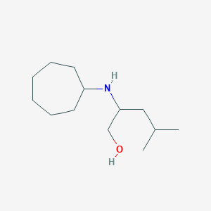 2-(Cycloheptylamino)-4-methylpentan-1-ol