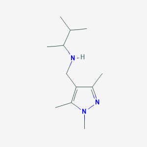 (3-Methylbutan-2-yl)[(trimethyl-1H-pyrazol-4-yl)methyl]amine