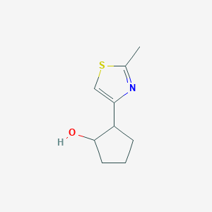 2-(2-Methyl-1,3-thiazol-4-yl)cyclopentan-1-ol