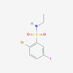 2-Bromo-N-ethyl-5-iodobenzene-1-sulfonamide