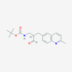 tert-Butyl N-{2-[(2-methylquinolin-6-yl)methyl]-3-oxopropyl}carbamate