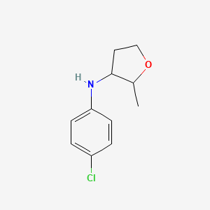 N-(4-chlorophenyl)-2-methyloxolan-3-amine