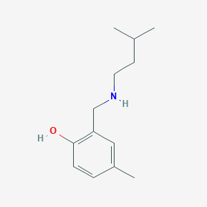 4-Methyl-2-{[(3-methylbutyl)amino]methyl}phenol