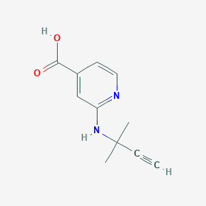 2-((2-Methylbut-3-yn-2-yl)amino)isonicotinic acid