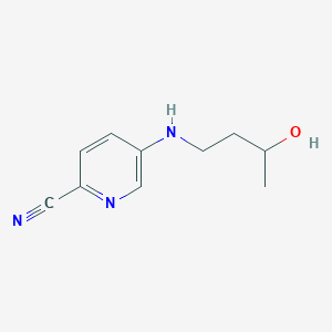 5-[(3-Hydroxybutyl)amino]pyridine-2-carbonitrile