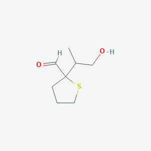 2-(1-Hydroxypropan-2-yl)thiolane-2-carbaldehyde