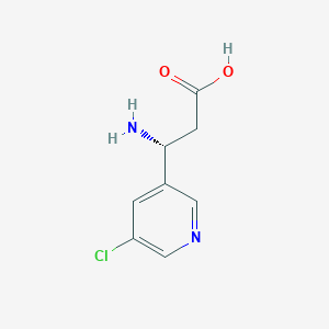 (3R)-3-Amino-3-(5-chloropyridin-3-YL)propanoic acid