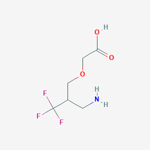 2-[3-Amino-2-(trifluoromethyl)propoxy]acetic acid