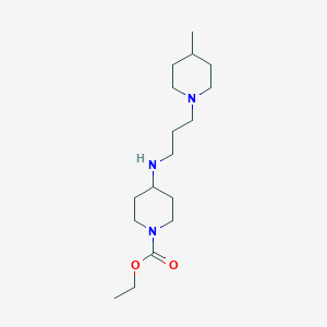 Ethyl 4-{[3-(4-methylpiperidin-1-YL)propyl]-amino}piperidine-1-carboxylate