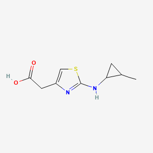 2-{2-[(2-Methylcyclopropyl)amino]-1,3-thiazol-4-yl}acetic acid