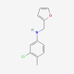 3-chloro-N-(furan-2-ylmethyl)-4-methylaniline