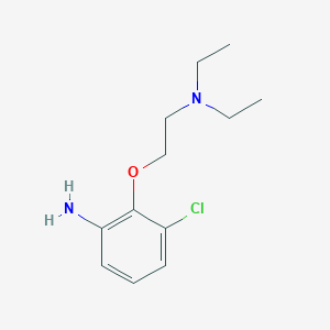 molecular formula C12H19ClN2O B1328254 3-Chloro-2-[2-(diethylamino)ethoxy]aniline CAS No. 946682-23-1