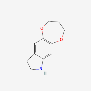 2H,3H,4H,7H,8H,9H-[1,4]Dioxepino[2,3-f]indole