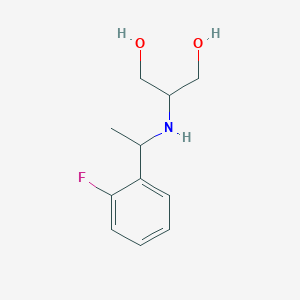 2-{[1-(2-Fluorophenyl)ethyl]amino}propane-1,3-diol