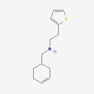 (Cyclohex-3-en-1-ylmethyl)[2-(thiophen-2-yl)ethyl]amine