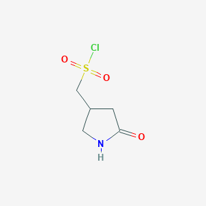 (5-Oxopyrrolidin-3-yl)methanesulfonyl chloride