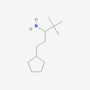 1-Cyclopentyl-4,4-dimethylpentan-3-amine