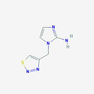 1-[(1,2,3-Thiadiazol-4-yl)methyl]-1H-imidazol-2-amine