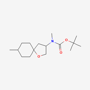 tert-Butyl N-methyl-N-{8-methyl-1-oxaspiro[4.5]decan-3-yl}carbamate