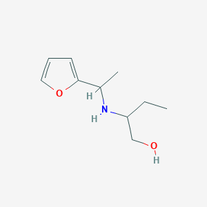 2-{[1-(Furan-2-yl)ethyl]amino}butan-1-ol