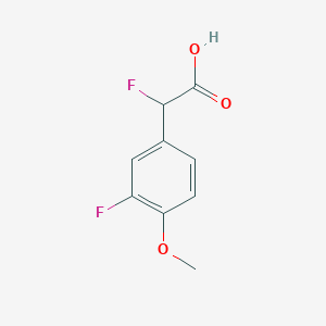 2-Fluoro-2-(3-fluoro-4-methoxyphenyl)acetic acid