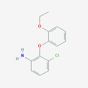 molecular formula C14H14ClNO2 B1328263 3-Chloro-2-(2-ethoxyphenoxy)aniline CAS No. 946682-33-3