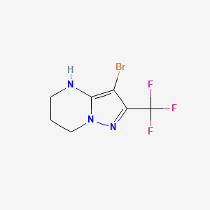 3-Bromo-2-(trifluoromethyl)-4H,5H,6H,7H-pyrazolo[1,5-a]pyrimidine