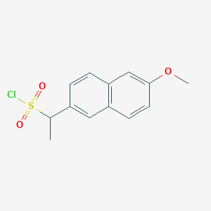 1-(6-Methoxynaphthalen-2-yl)ethane-1-sulfonyl chloride