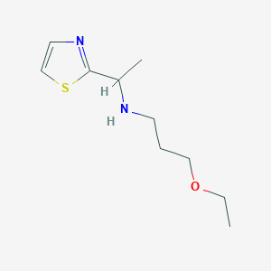 (3-Ethoxypropyl)[1-(1,3-thiazol-2-yl)ethyl]amine