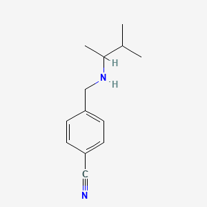 4-{[(3-Methylbutan-2-yl)amino]methyl}benzonitrile