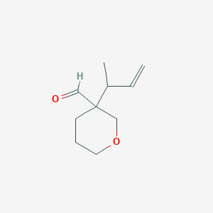 3-(But-3-en-2-yl)oxane-3-carbaldehyde