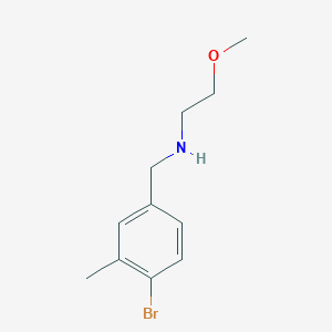 [(4-Bromo-3-methylphenyl)methyl](2-methoxyethyl)amine