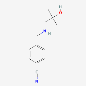 4-{[(2-Hydroxy-2-methylpropyl)amino]methyl}benzonitrile