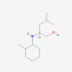 4-Methyl-2-[(2-methylcyclohexyl)amino]pentan-1-ol